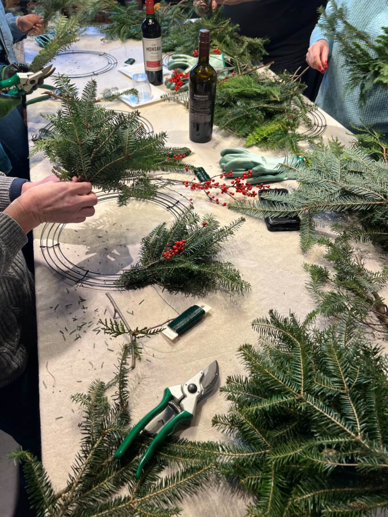 Wreath Workshop at Make and Mellow